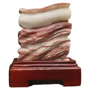 肉然石天猪肉石广西柳州五花肉红烧肉腊肉摆件15*17*6cm2348g