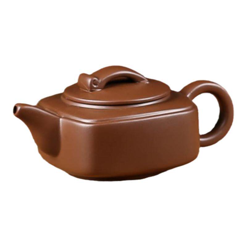 宜兴紫砂壶朱泥大号陶瓷壶小号手工方壶冲泡茶器功夫茶具茶壶单壶