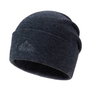 MISSION UV纯羊毛保暖毛线帽针织帽冷帽户外登山徒步运动帽子男冬