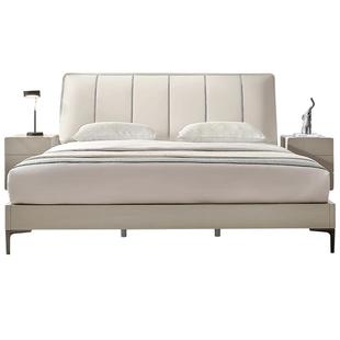 全友家居现代简约1米5单人床主卧室高箱储物收纳双人皮艺软包床