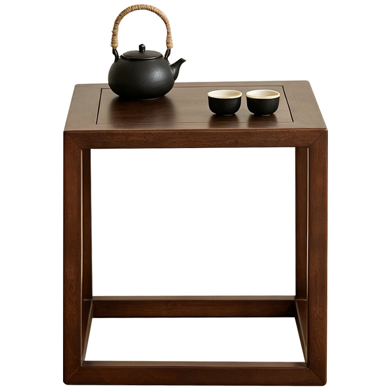 中古风实木边几置物架家用茶几