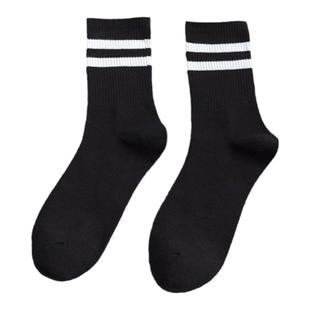 阿基内衣 秋冬男白袜子 厚款彩虹条纹船袜韩版百搭风不掉跟船袜