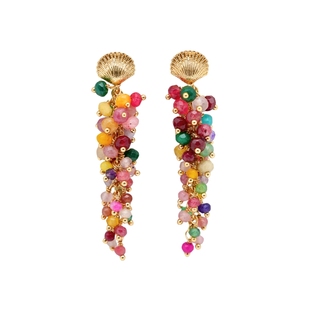 姜妍同款CLOSENSE『蜜糖果树』原创彩色碧玺吊坠耳饰甜美新年氛围