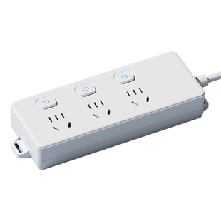 扩展插排多孔多插位接线板带短线厨房桌面办公粘贴墙上插座带开关