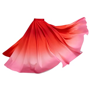 披毡舞蹈道具芙蓉似锦满城花彝族大摆裙成人古典舞跳舞表演出专用