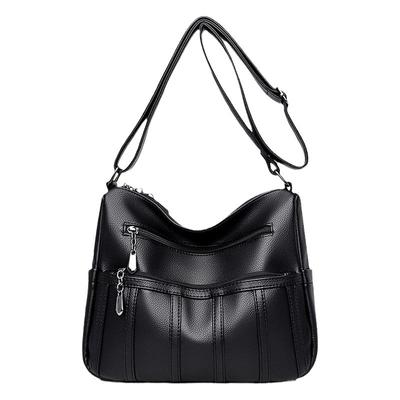 包包女2025新款潮爆款软皮时尚百搭大容量真皮质感中年妈妈斜挎包