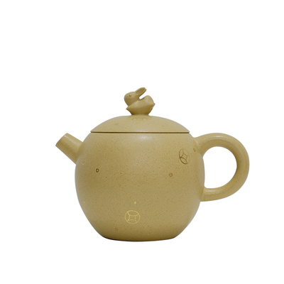 钱兔无量紫砂壶手工原矿黄金段泥