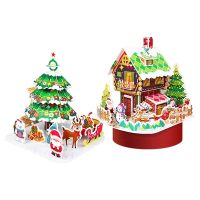 手工圣诞节礼品趣味亲子拼图