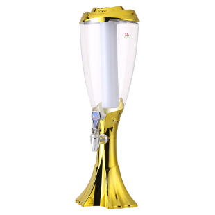 酒炮 扎啤炮 带七彩发光商用冰酒泡桶扎啤机用分酒器带冰柱3L1.5L