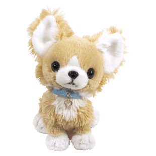 日本sunlemon仿真吉娃娃小狗毛绒玩偶可爱狗宝宝玩具公仔生日礼物