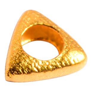 古法金18k黄金三角碎金子盘缠手链散珠手串隔片diy转运珠隔珠配件