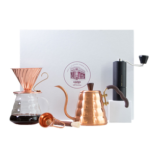 HARIO手冲咖啡生日新年礼盒套装分享壶家用磨豆机滴滤式陶瓷滤杯
