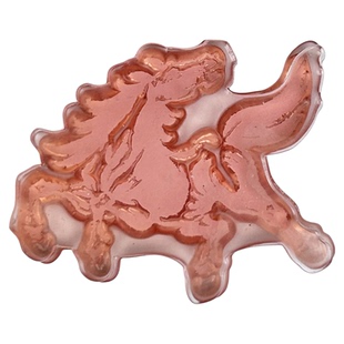 国画点景印章走兽动物图案梅花鹿马狗亚克力绘画十二生肖带图印章