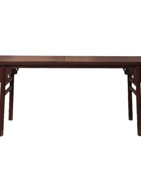 清代红木夹头榫云纹画案明清古典老家具古董收藏老红木书桌画桌