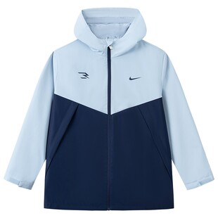 Nike 3brand童装儿童夹克男女童防风外套2025秋季新款中大童秋装