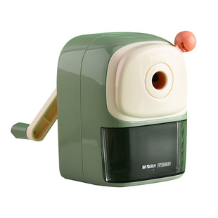 晨光削笔器大口径加粗杆特加粗洞洞铅笔削笔器手摇转笔刀钻刨儿童幼儿园专用小学生专用三角大号大孔削笔机