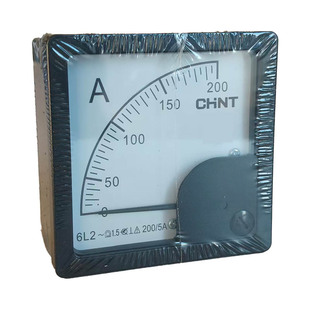 CHNT正泰6L2指针式直流电流表50/5A100/5A电压表头