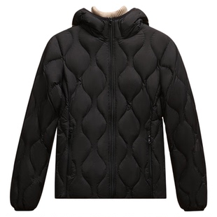 拉夏贝尔款轻薄羽绒服女时款时尚2025秋冬新款休闲保暖百搭外套