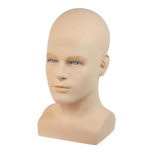 CHUANSHANG头模男士模特头假发帽子头巾口罩展示头模道具