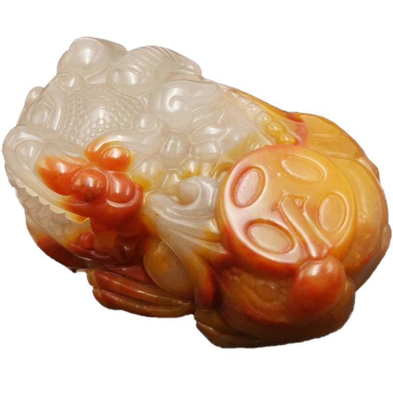 云南产地天然黄龙玉霸王貔貅吊坠手把件摆件男女款手链毛衣链挂件