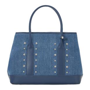 【新年礼物】MOUSSY Cozy Fit牛仔铆钉托特包大容量单肩手提女包