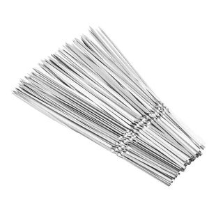 不锈钢烧烤签扁签户外羊肉串烤肉签子钢签铁签圆签全套工具烧烤针