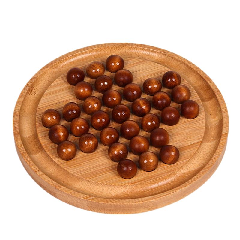 木制單身貴族棋孔明棋鉆石棋獨(dú)立棋一個(gè)人玩的玩具解悶兒童益智
