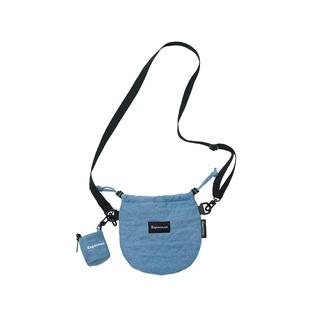 Xuperman原创小众圆形斜挎包牛仔包球拍包潮流通勤随身包