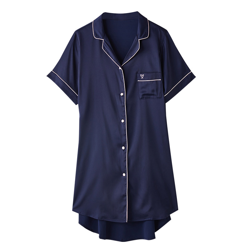 牧羊蝶夏季冰丝睡裙ins家居服