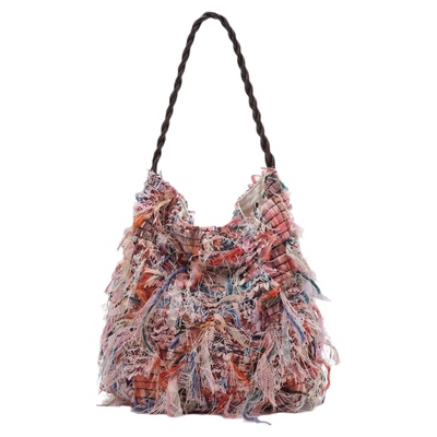 重工红流苏hobo水桶包2025年秋季