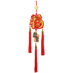 新年挂饰2026马年立体毛毡葫芦鱼福双面挂件春节客厅玄关装饰用品