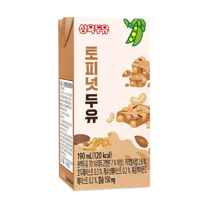 韩国进口Sahmyook三育黑豆豆奶黑芝麻坚果植物蛋白饮料休闲饮品