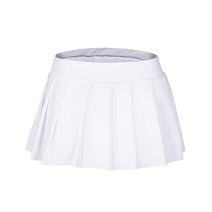 弯腰会露底！无内衬百褶裙心机户外约会半身裙显腿长超短裙舞蹈女