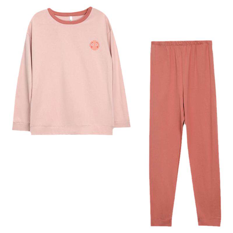 红豆情侣睡衣100%纯棉居家服套装