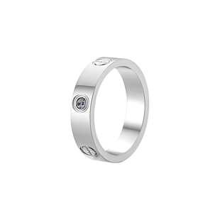 钛钢素圈男士戒指男款男生潮男个性女高级感食指不掉色潮牌指环男