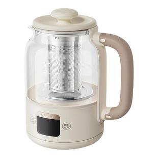 小熊养生壶办公室mini小型家用多功能玻璃烧水花茶壶煮茶器一人用