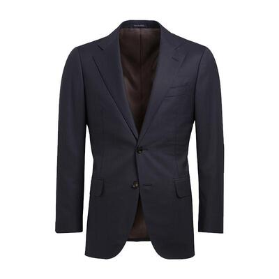 SUITSUPPLY藏青色S150支羊毛西服男士西装套装经典款