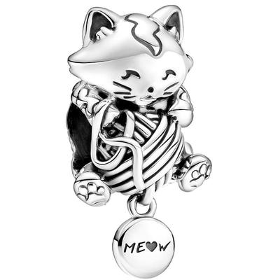 pandora/潘多拉小猫与毛线球串饰
