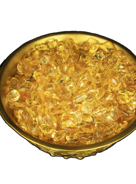 碎石散装大小颗粒消磁花盆黄水晶