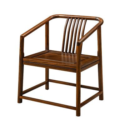 新中式乌金木实木圈椅茶椅