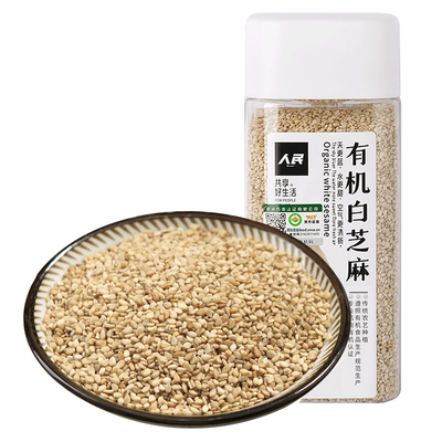 人民食品有机生白芝麻家用烘焙