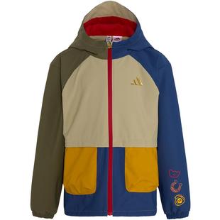 【自营】阿迪达斯新年款加绒外套拒水梭织运动休闲连帽夹克KV6982