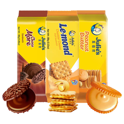 茱蒂丝进口芝士花生酱巧克力饼干