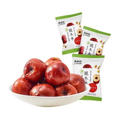 来伊份香酥脆冬枣空心无核红枣