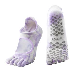 佑美瑜伽袜子防滑专业女夏季薄款普拉提室内运动健身五指袜分趾袜