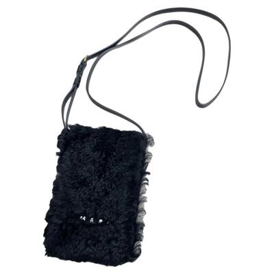 MARNI 潮流都市男女同款羊皮材质单肩手机包银泰百货精品 301596