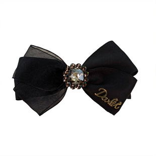 2026新款高级感发饰夹子高端蝴蝶结发夹女后脑勺半扎发头饰弹簧夹