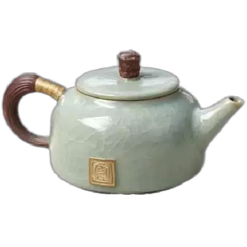 陆宝陶瓷中式复古茶壶茶杯礼盒