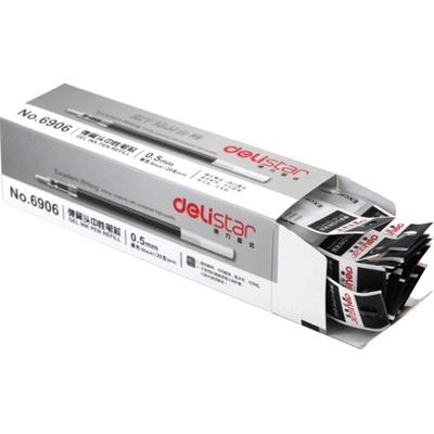 送笔得力笔芯黑色蓝色水笔子弹头