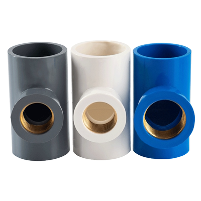 顶建pvc铜内丝三通厂家直销